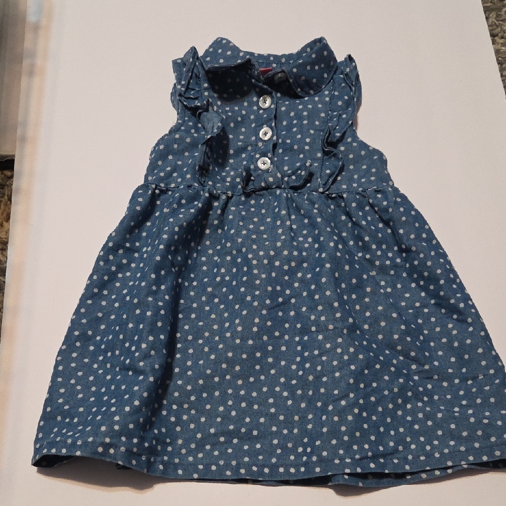 Penelope Mack Navy Polka Dot Dress